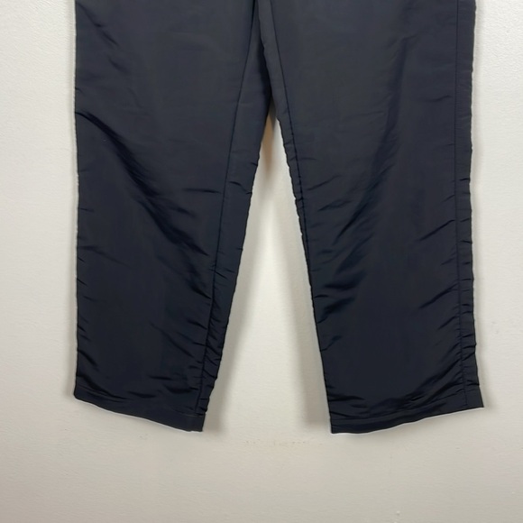Nike Athletic Windbreaker Pants Mens Small Black Drawstring Waist 4 Pockets - Picture 2 of 8